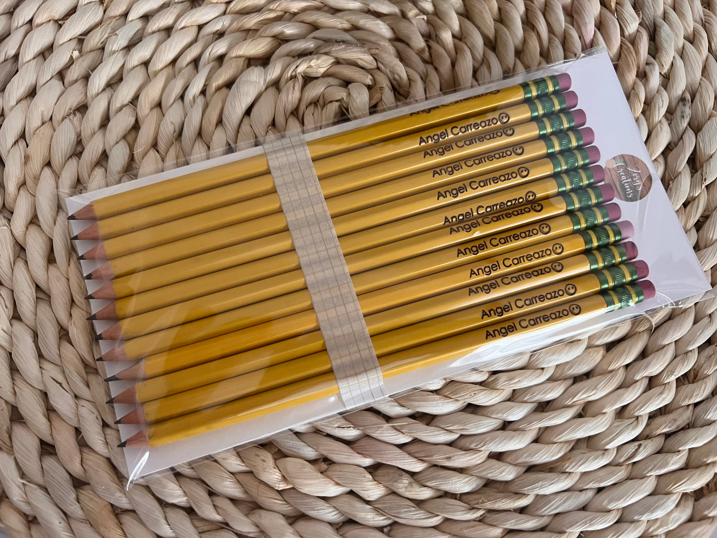Engraved Pencils Name Pencils Ticonderoga-Engrave Your Name Pencil Set-Back to School-Personalized #2 Pencils-Teacher Gift