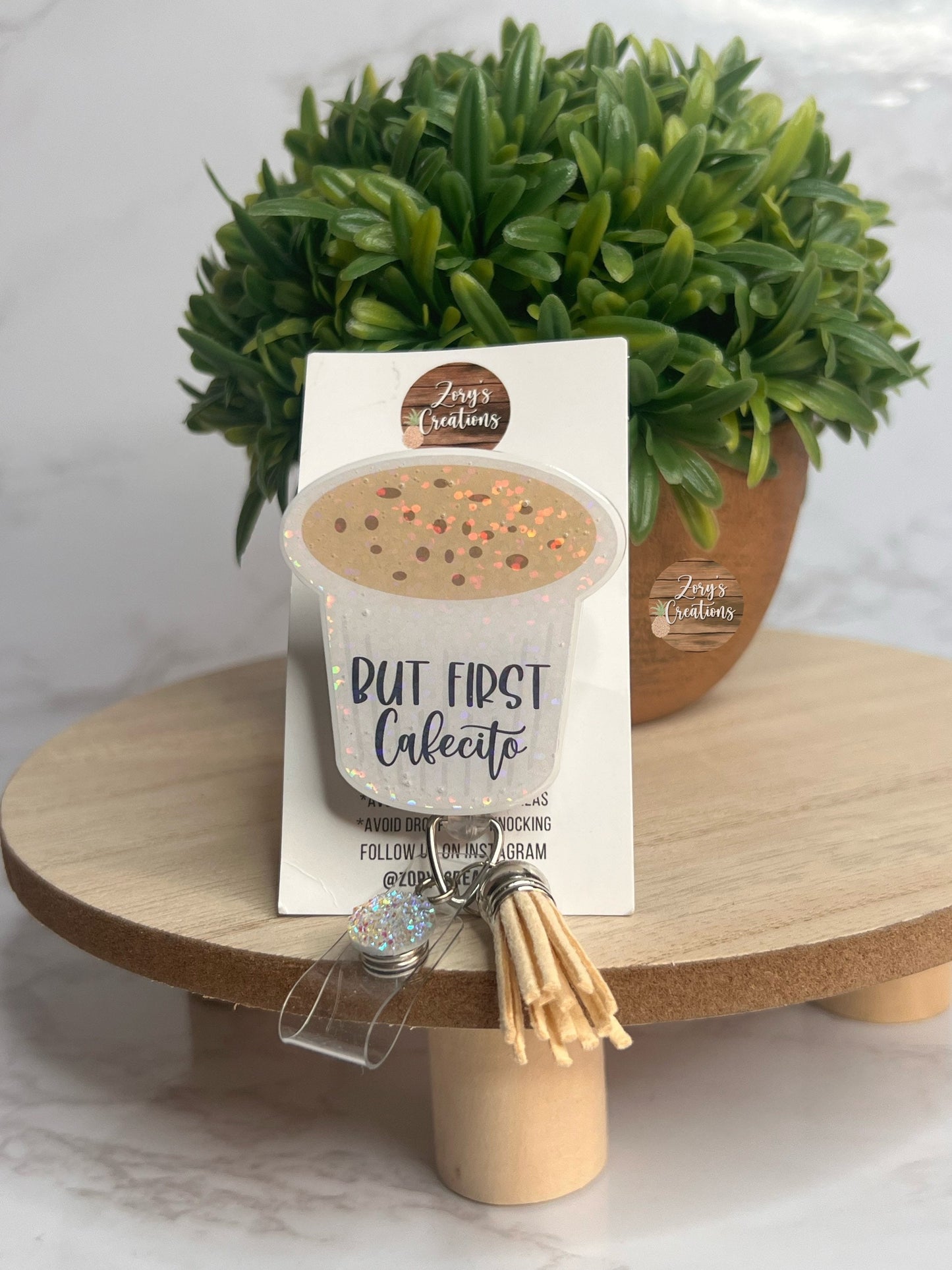 Cafecito and Chisme Retractable Badge Reel-Dale Que Tu Puedes Badge Reell- Nurse Badge Reel-Colada/Cafecito Badge Reel-White Elephant Gift
