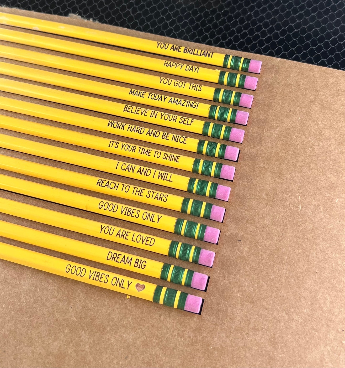 Affirmations Pencils- Motivational Pencils-Gift Set- Back To School Pencils-Positive Words