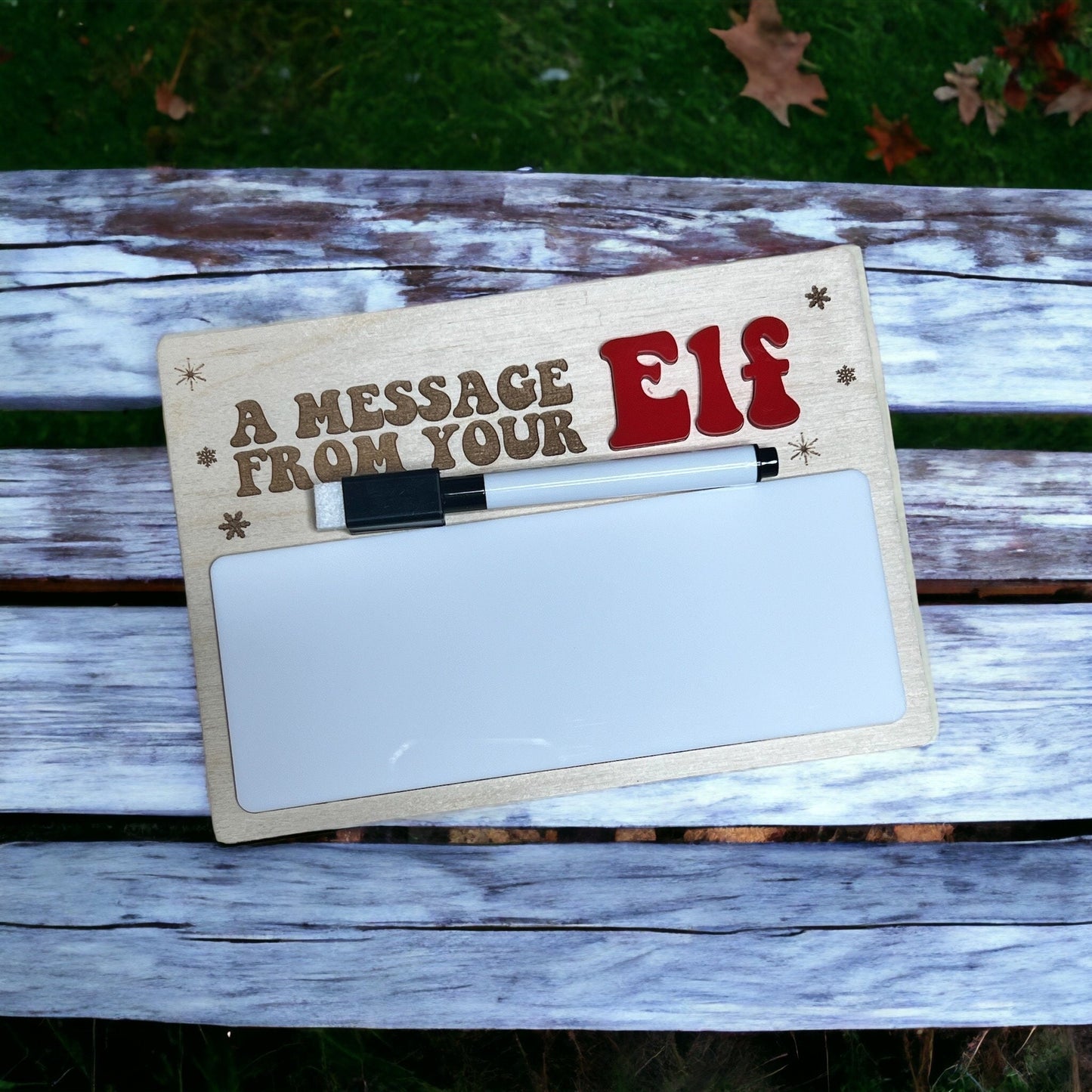 Elf Message Board- Message From Your Elf Sign -Elf Props- Reusable Elf Message Board- Christmas Kids 2023