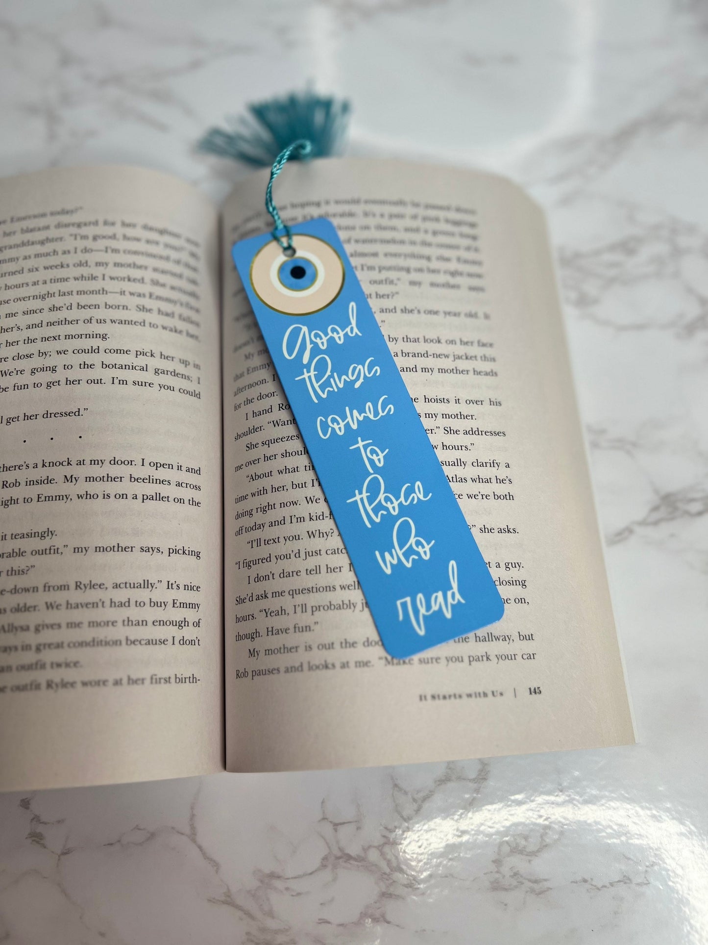 Evil eye Bookmark- Original Handmade Book Accessories- Protect Your Energy Bookmark- Gifts for Book Lovers- Evil Eye Nazar Bookmark