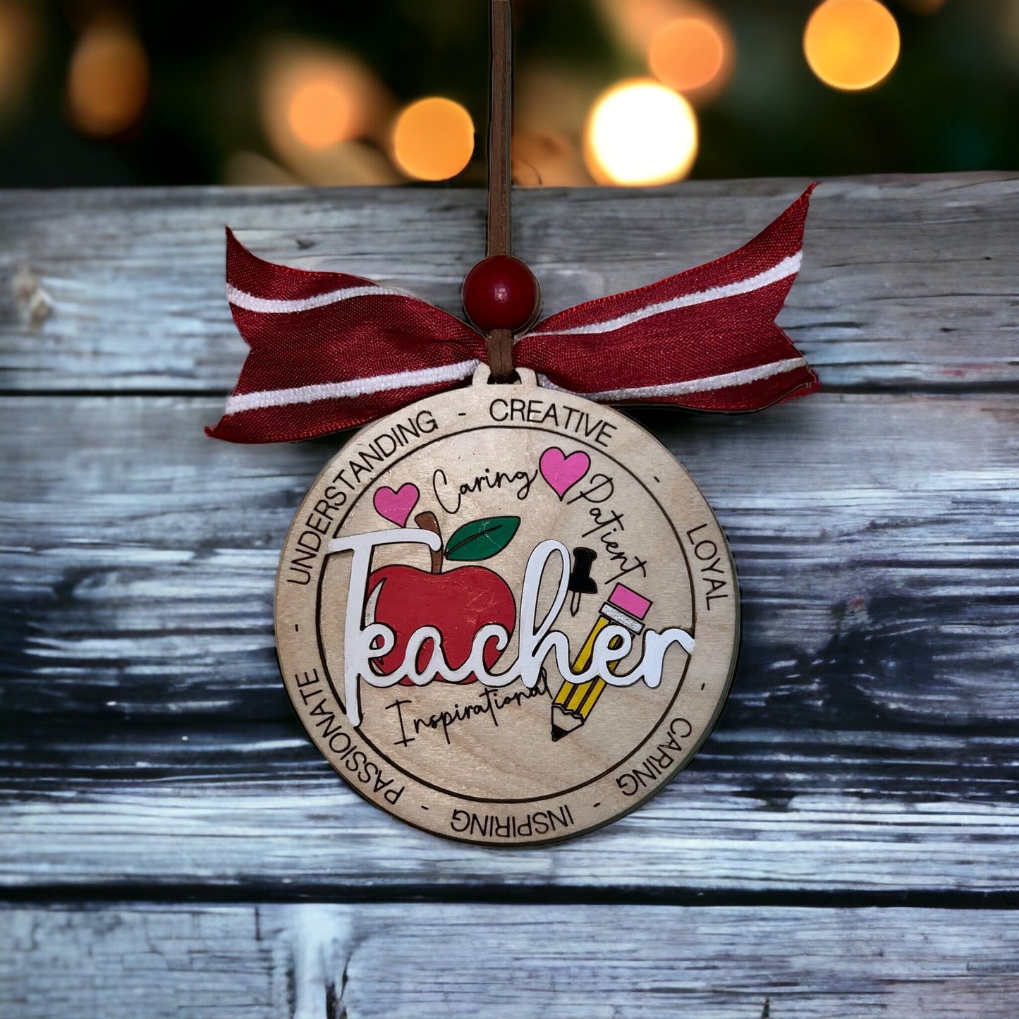 Teacher Christmas Ornament- Christmas Ornament- Teacher Gift- Teacher Ornament- Educator Gift