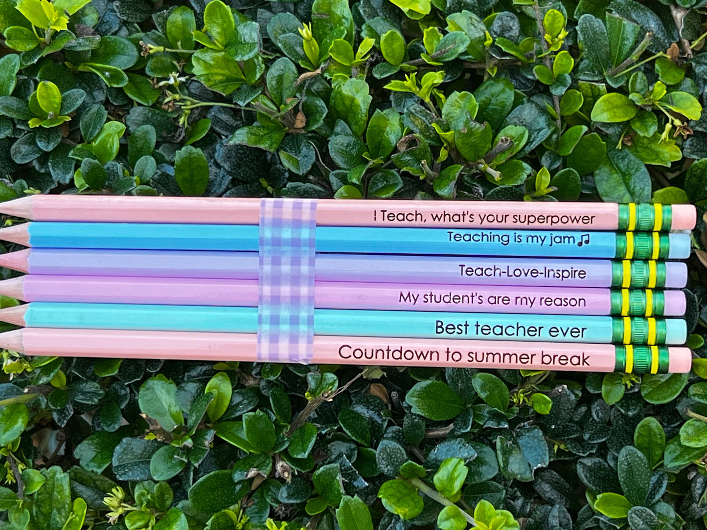 Teacher Appreciation Pencils Ticonderoga-Cute Teacher Quotes Pencil (set of 6)-Back to School-End of School Teacher Pencils