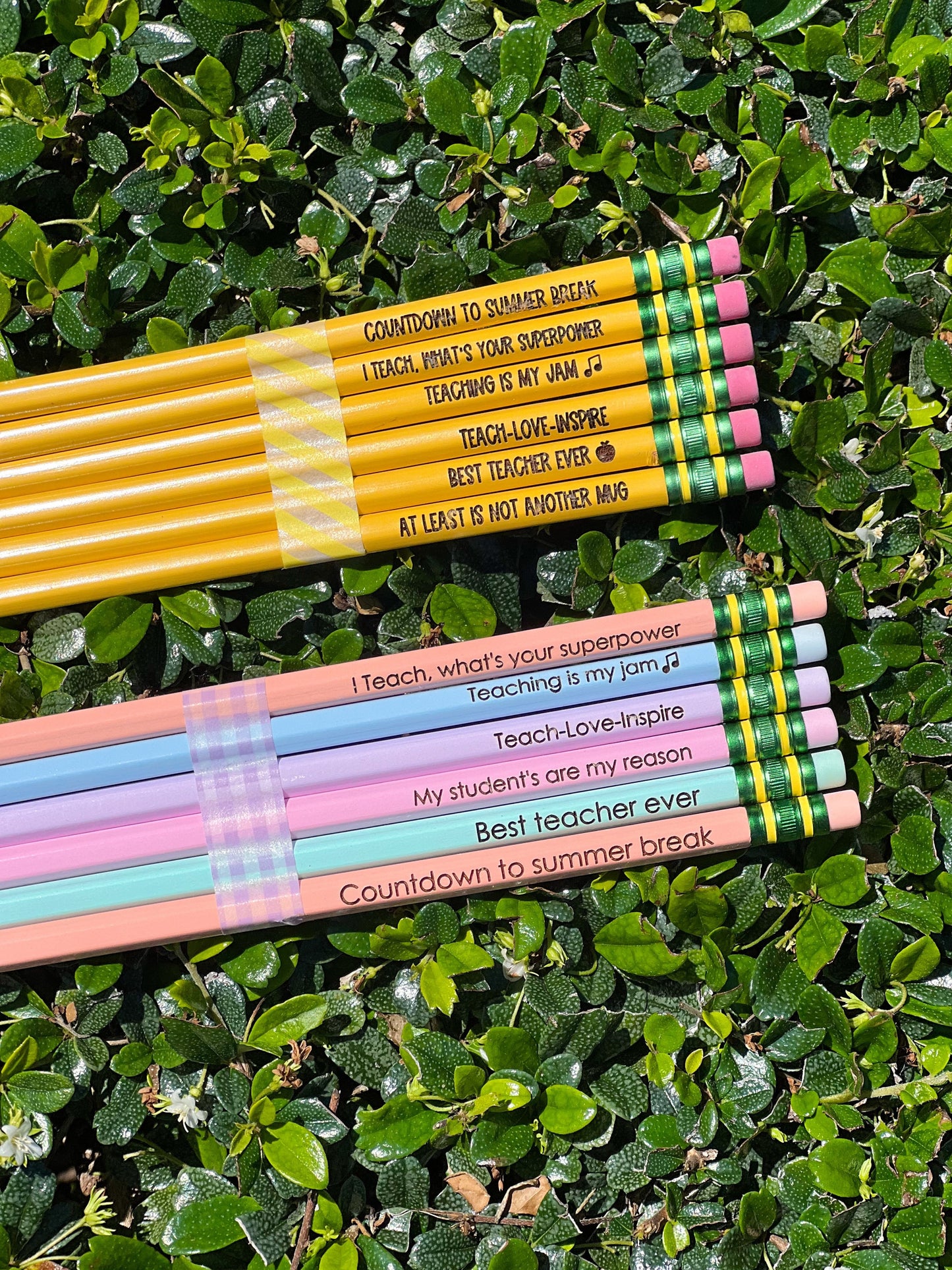 Teacher Appreciation Pencils Ticonderoga-Cute Teacher Quotes Pencil (set of 6)-Back to School-End of School Teacher Pencils